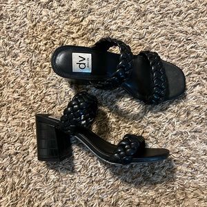 Dolce vita crocodile print heels